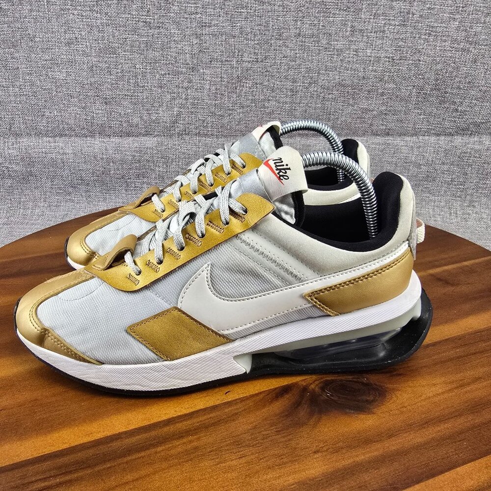 Nike Air Max Pre-Day Sneakers Womens Size 8.5 Gold & White Athletic Shoes - Picture 7 of 14